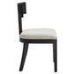 Peregrine Wood and Fabric Upholstered Dining Chairs Set of 2 by Modway | Dining Chairs | Modishstore - 4