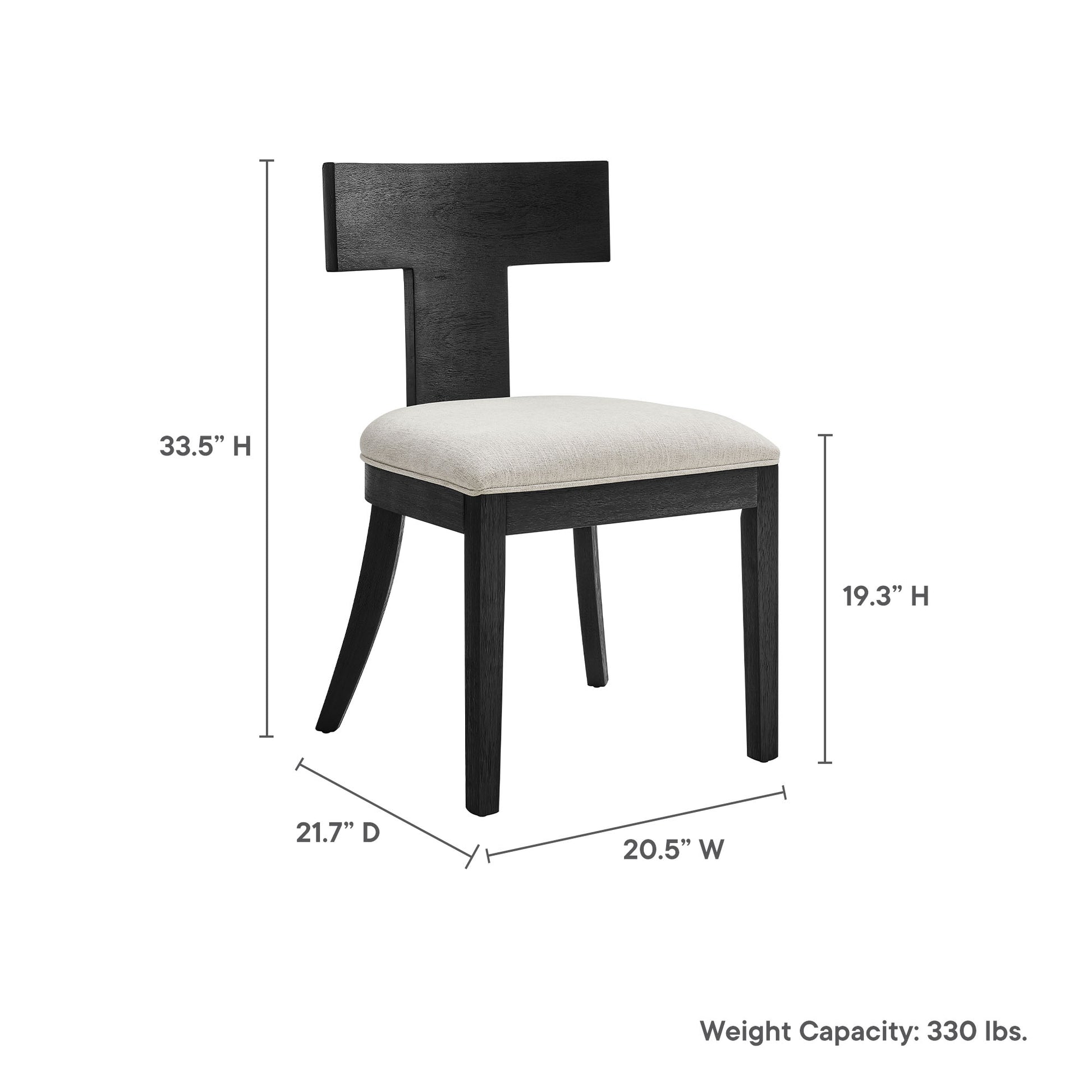 Peregrine Wood and Fabric Upholstered Dining Chairs Set of 2 by Modway | Dining Chairs | Modishstore - 10