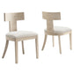 Peregrine Wood and Fabric Upholstered Dining Chairs Set of 2 by Modway | Dining Chairs | Modishstore - 11