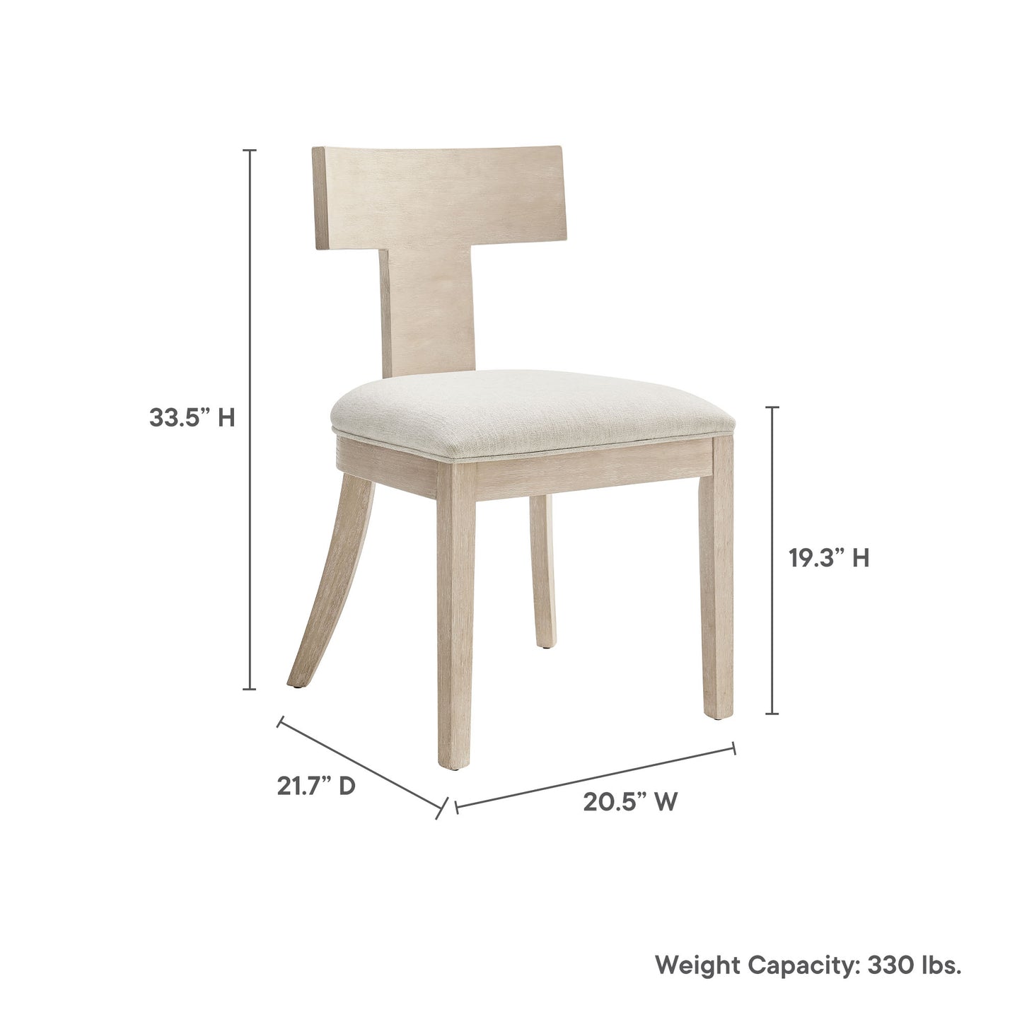 Peregrine Wood and Fabric Upholstered Dining Chairs Set of 2 by Modway | Dining Chairs | Modishstore - 20