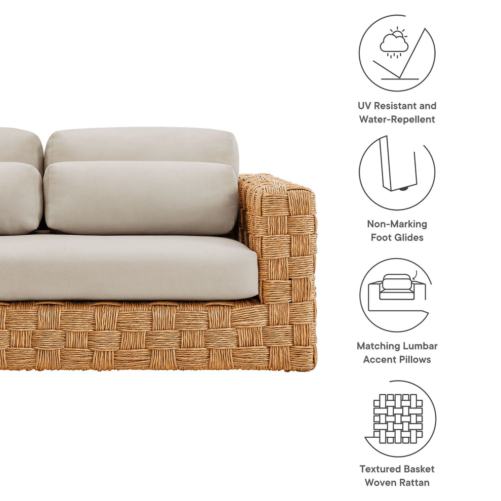 Thames Outdoor Patio Wicker Outdoor Patio Rattan Loveseat by Modway | Loveseats | Modishstore - 8