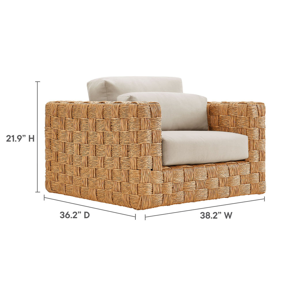 Thames Outdoor Patio Wicker Outdoor Patio Rattan Armchair by Modway | Armchairs | Modishstore - 9