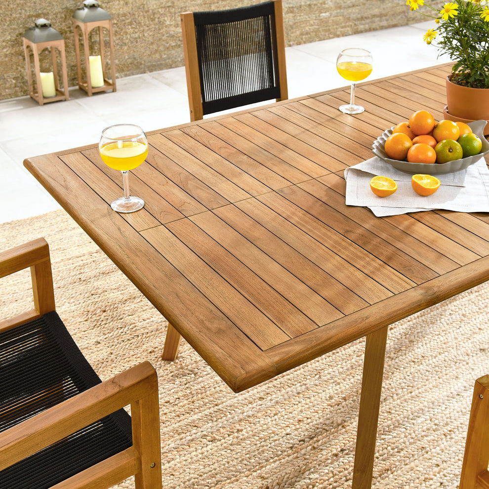 Vienna 7-Piece Outdoor Patio Teak and Rope Dining Set by Modway | Outdoor Dining Sets | Modishstore - 3