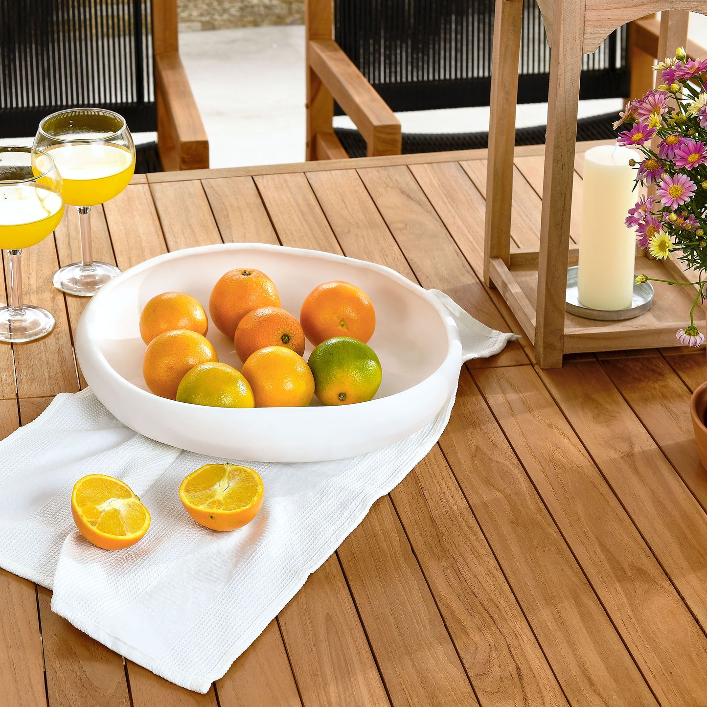 Vienna 7-Piece Outdoor Patio Teak and Rope Dining Set with Armchairs by Modway | Armchairs | Modishstore - 3