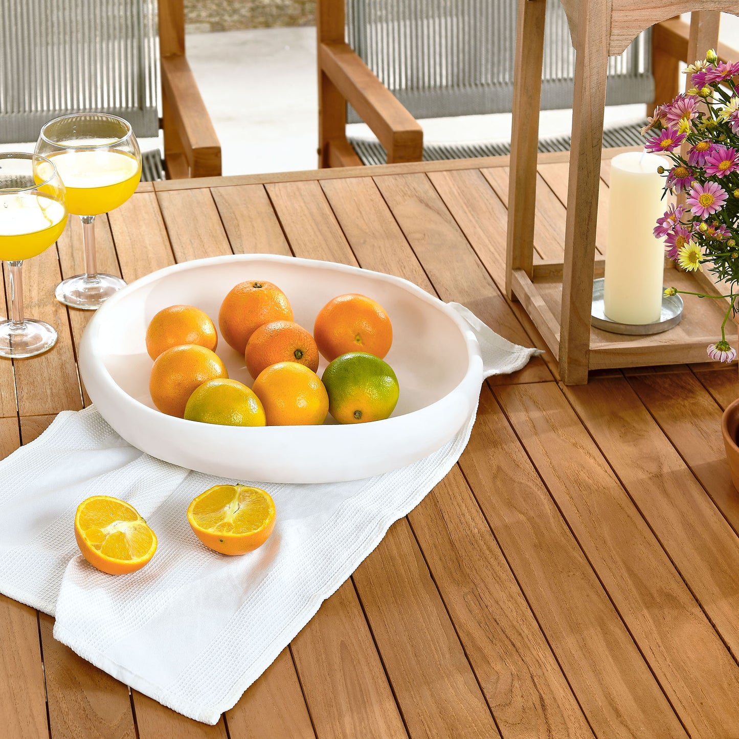 Vienna 7-Piece Outdoor Patio Teak and Rope Dining Set with Armchairs by Modway | Armchairs | Modishstore - 8