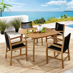 Modway Vienna Wood Outdoor patio daybed Contemporary Round Natural