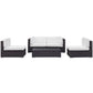 Modway Camfora 5 Piece Outdoor Patio Sectional Set