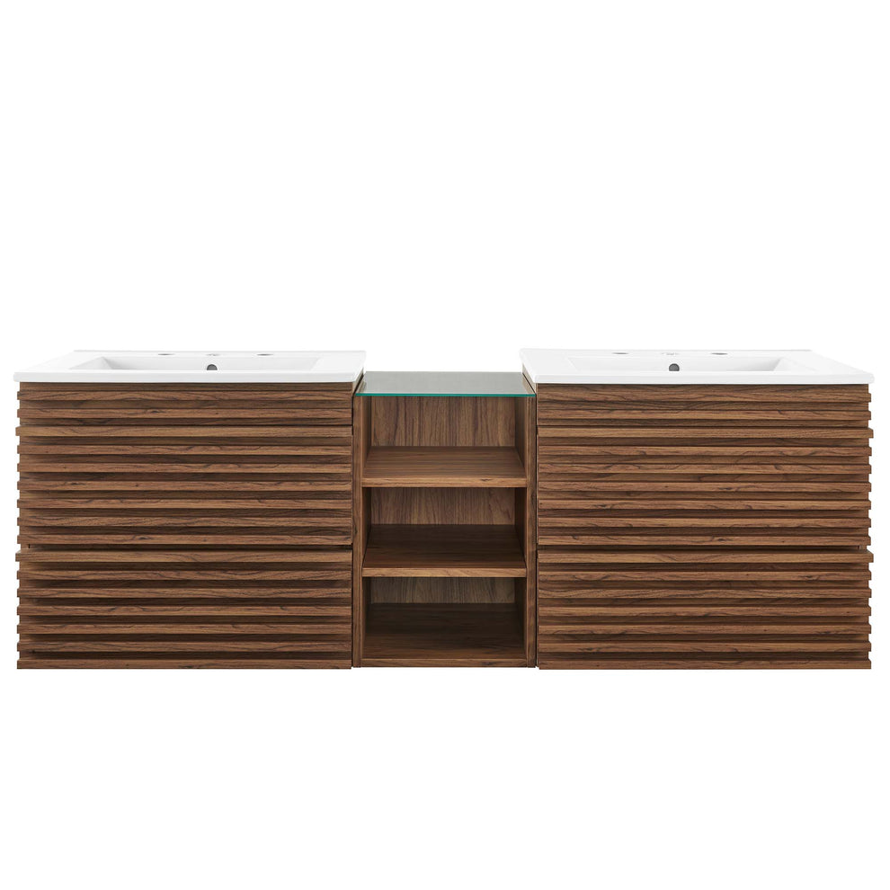 Render 62" Wall-Mount Double Sink Bathroom Vanity by Modway | Bathroom Accessories | Modishstore - 15