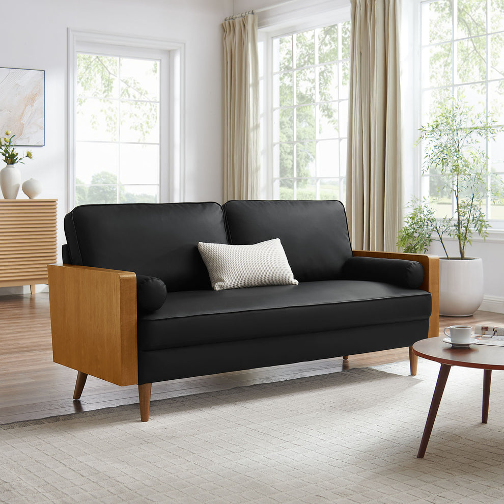 Kellan Vegan Leather Sofa by Modway | Sofas | Modishstore - 1
