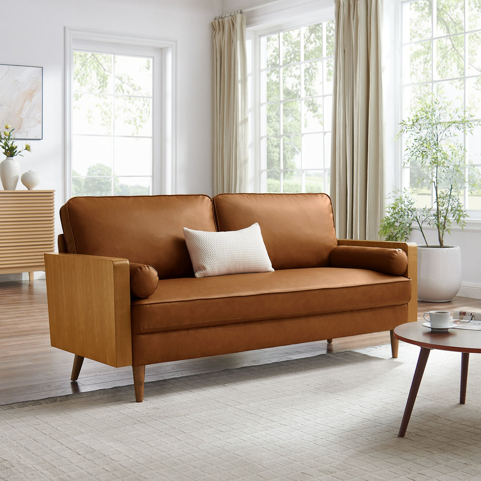 Kellan Vegan Leather Sofa by Modway | Sofas | Modishstore - 16