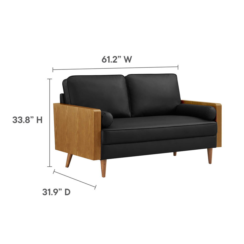 Kellan Vegan Leather Loveseat by Modway | Loveseats | Modishstore - 9