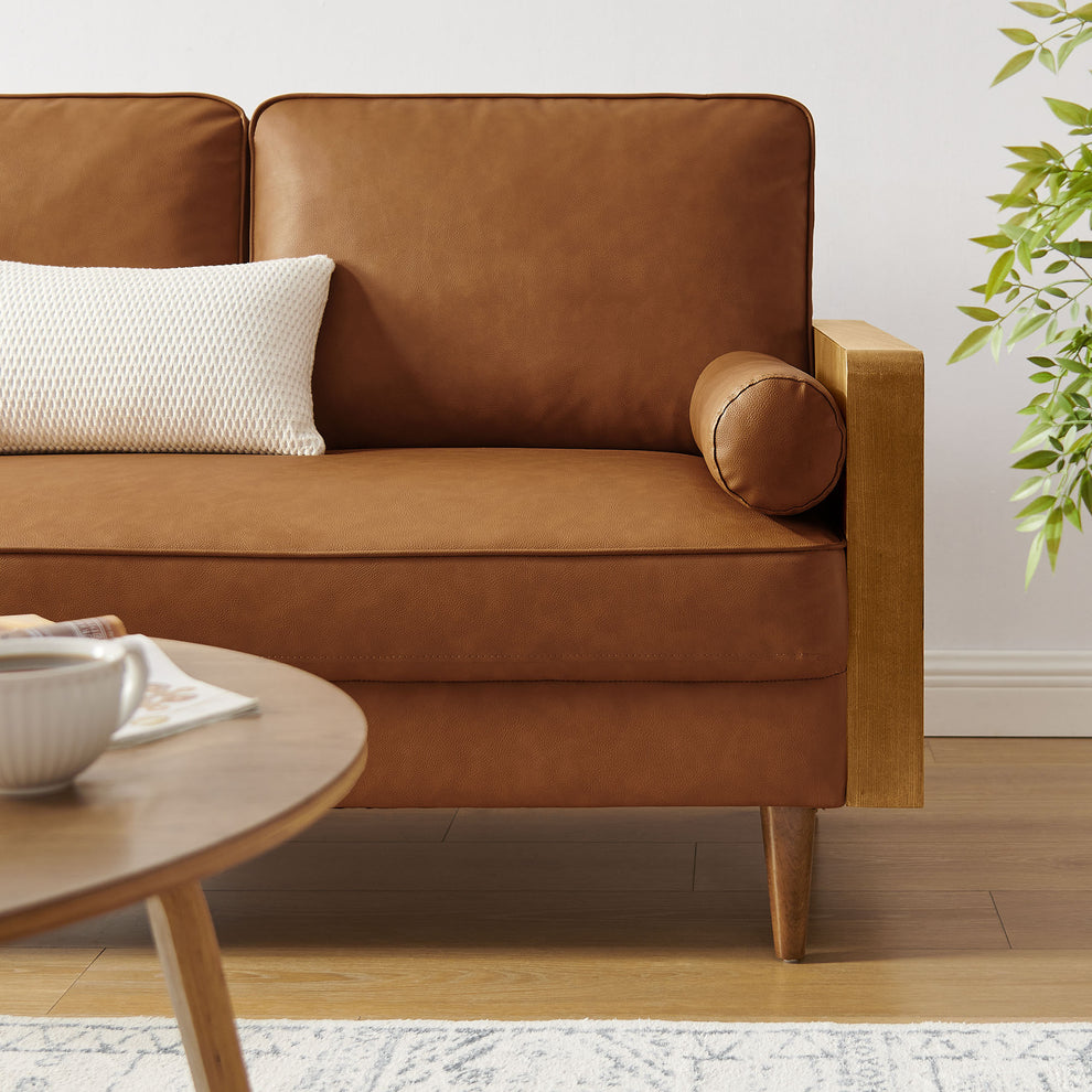 Kellan Vegan Leather Loveseat by Modway | Loveseats | Modishstore - 15