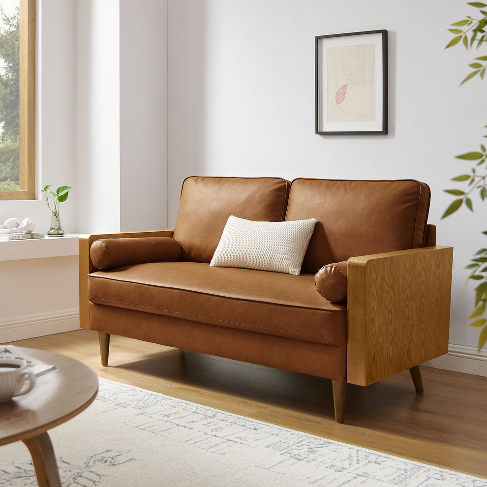 Kellan Vegan Leather Loveseat by Modway | Loveseats | Modishstore - 16