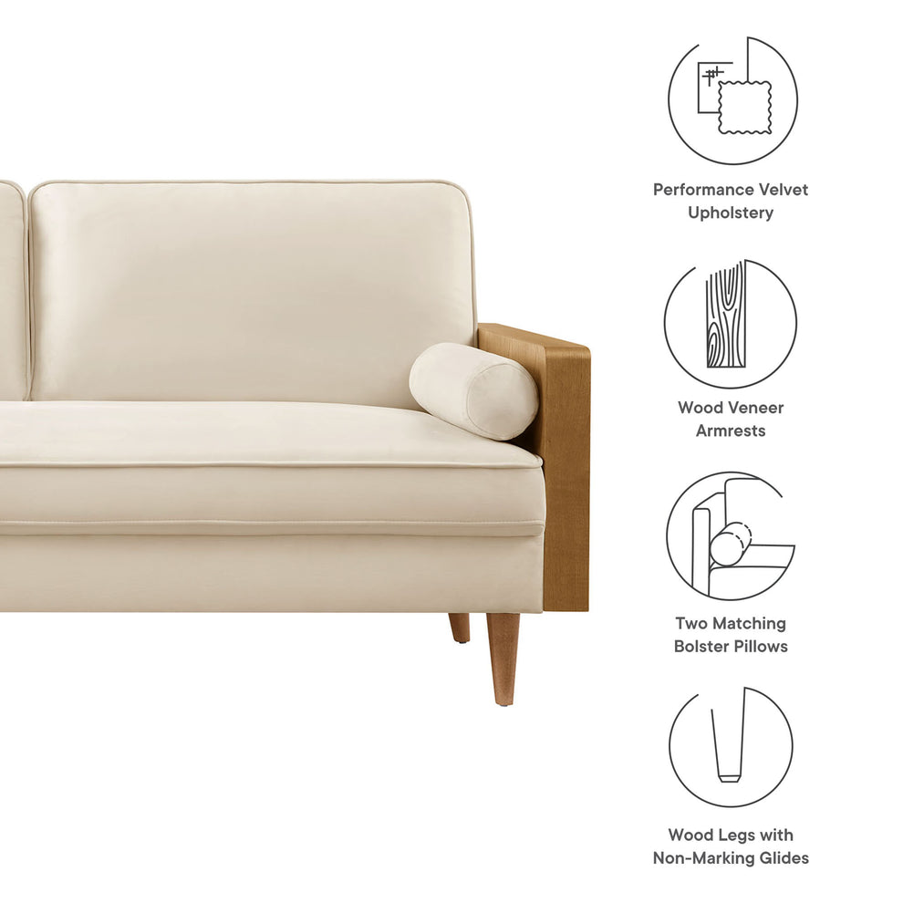 Kellan Performance Velvet Sofa by Modway | Sofas | Modishstore - 8