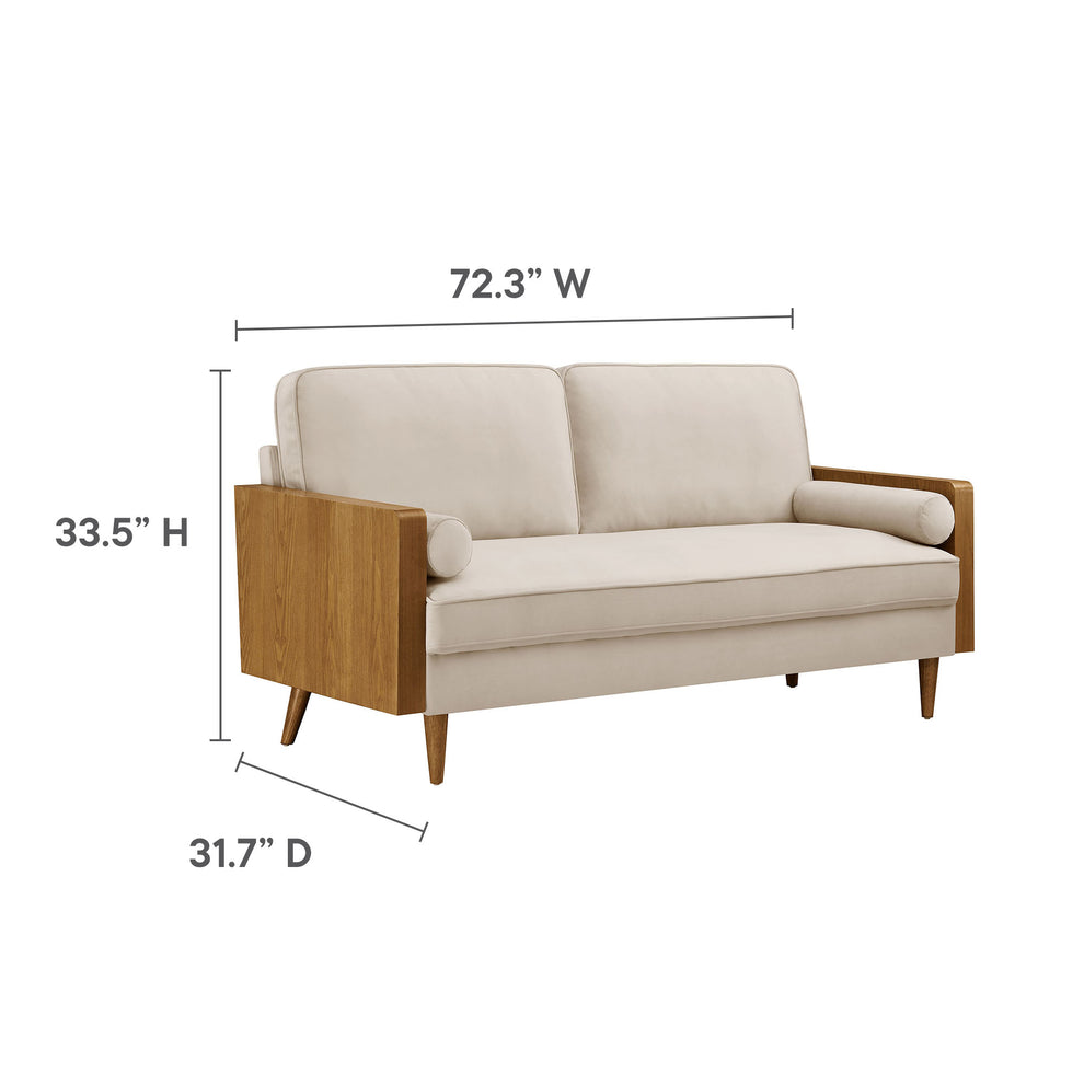 Kellan Performance Velvet Sofa by Modway | Sofas | Modishstore - 18
