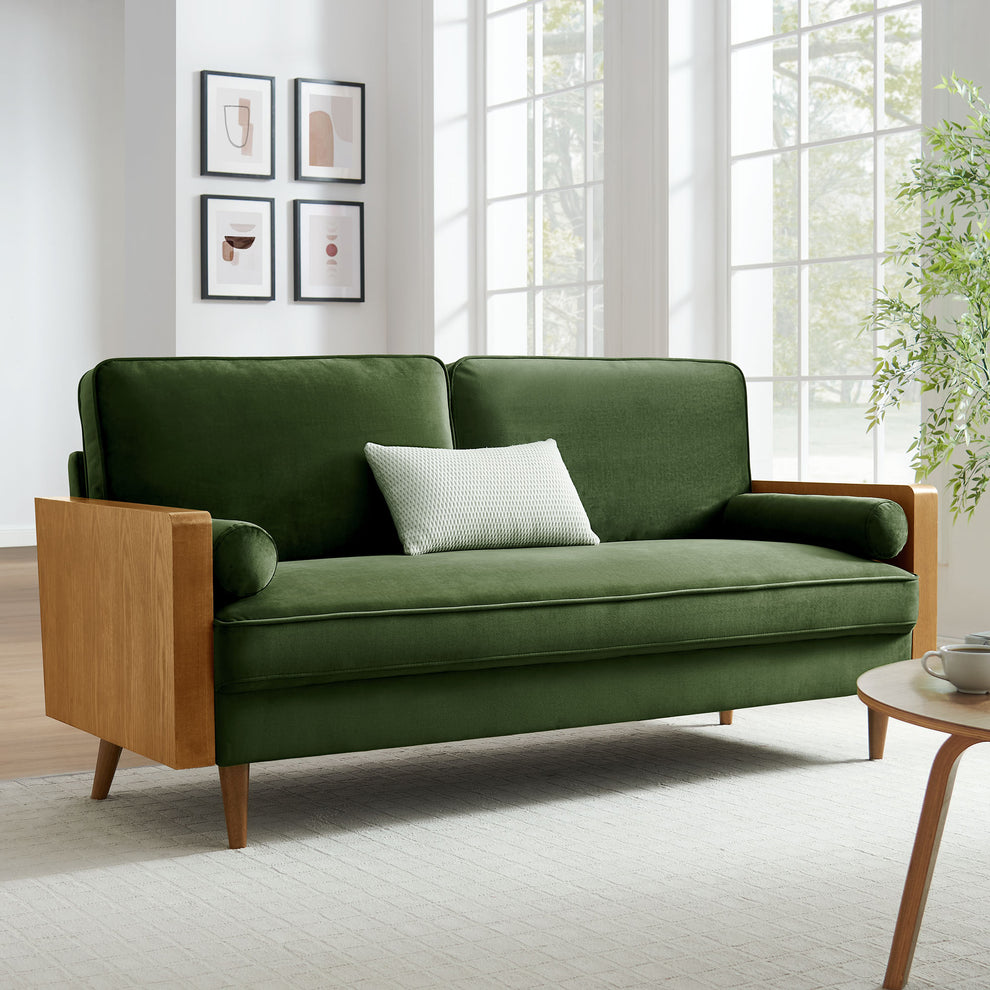Kellan Performance Velvet Sofa by Modway | Sofas | Modishstore - 25