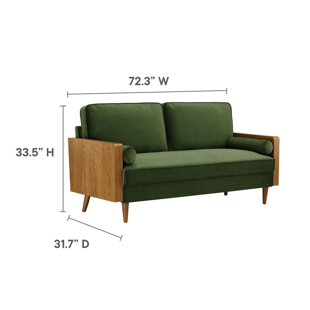 Kellan Performance Velvet Sofa by Modway | Sofas | Modishstore - 27