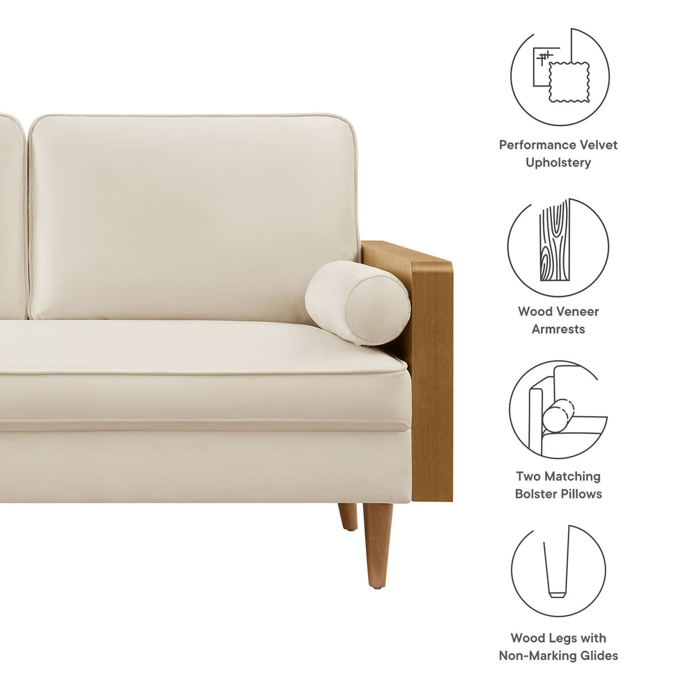 Kellan Performance Velvet Loveseat by Modway | Loveseats | Modishstore - 8