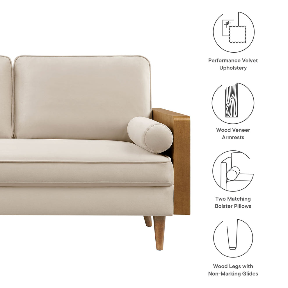 Kellan Performance Velvet Loveseat by Modway | Loveseats | Modishstore - 17
