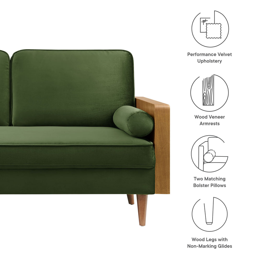 Kellan Performance Velvet Loveseat by Modway | Loveseats | Modishstore - 26