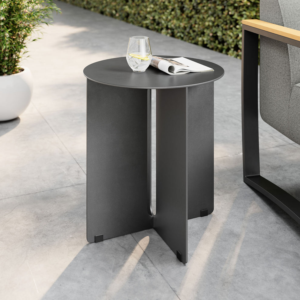 Tecton Outdoor Patio Aluminum Side Table by Modway | Side Tables | Modishstore - 1