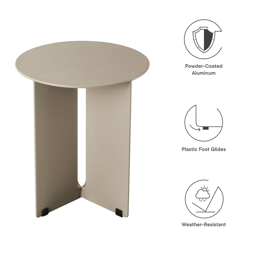 Tecton Outdoor Patio Aluminum Side Table by Modway | Side Tables | Modishstore - 13
