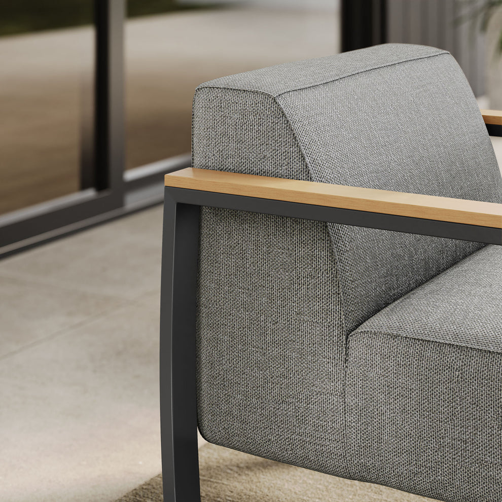 Sauve Outdoor Patio Aluminum and Fabric Armchair by Modway | Armchairs | Modishstore - 7