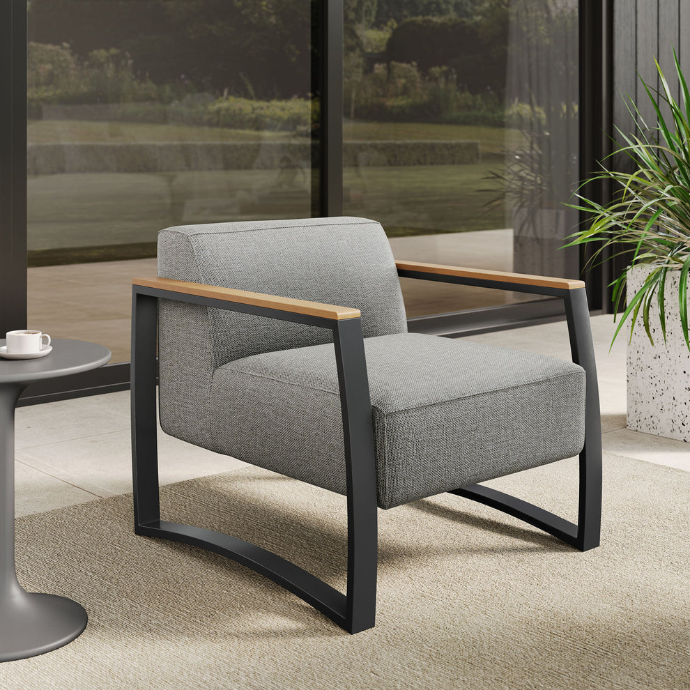 Sauve Outdoor Patio Aluminum and Fabric Armchair by Modway | Armchairs | Modishstore - 1