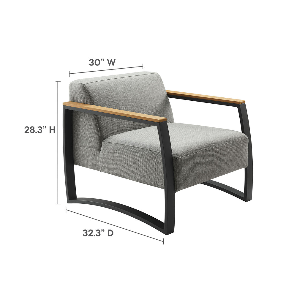 Sauve Outdoor Patio Aluminum and Fabric Armchair by Modway | Armchairs | Modishstore - 9