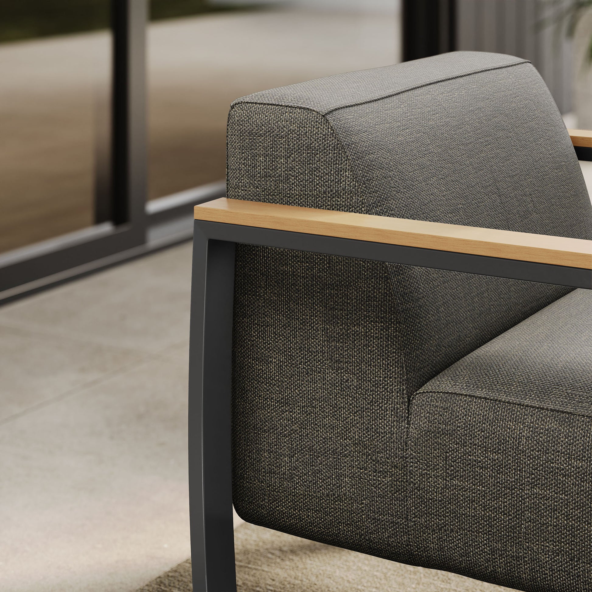 Sauve Outdoor Patio Aluminum and Fabric Armchair by Modway | Armchairs | Modishstore - 15