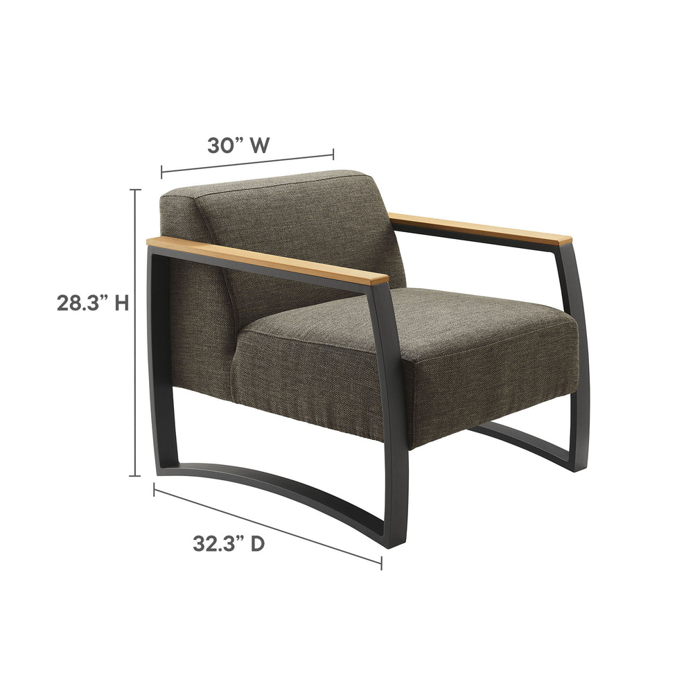 Sauve Outdoor Patio Aluminum and Fabric Armchair by Modway | Armchairs | Modishstore - 18