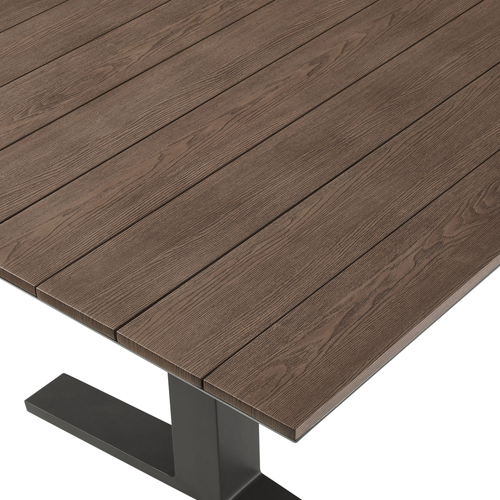 Gavelston 91" Outdoor Patio Aluminum Dining Table by Modway | Dining Tables | Modishstore - 5