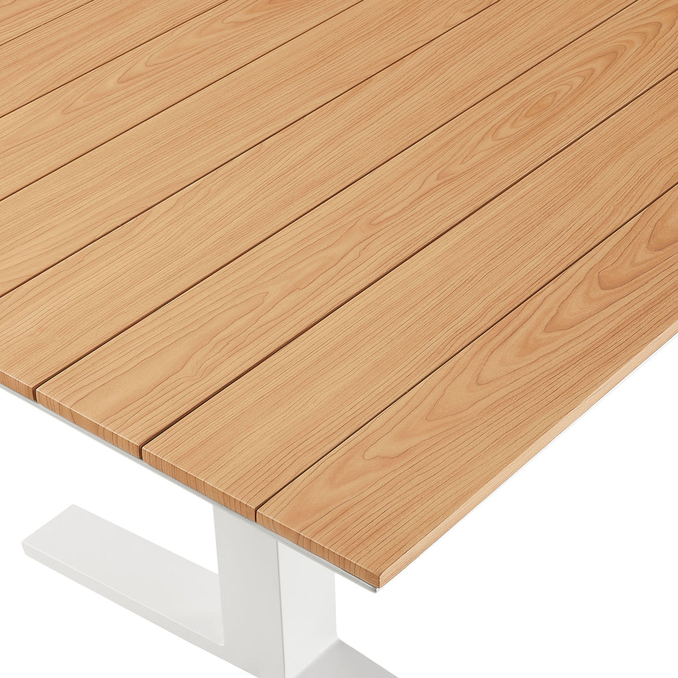 Gavelston 91" Outdoor Patio Aluminum Dining Table by Modway | Dining Tables | Modishstore - 12