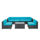 Aero 7 Piece Outdoor Patio Sectional Set By Modway - EEI-695 | Outdoor Sofas, Loveseats & Sectionals | Modishstore - 19