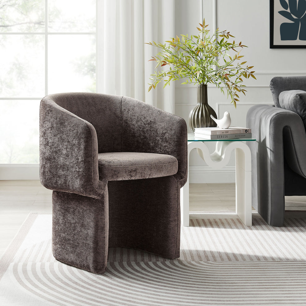 Verity Chenille Dining Armchair by Modway | Dining Chairs | Modishstore - 1