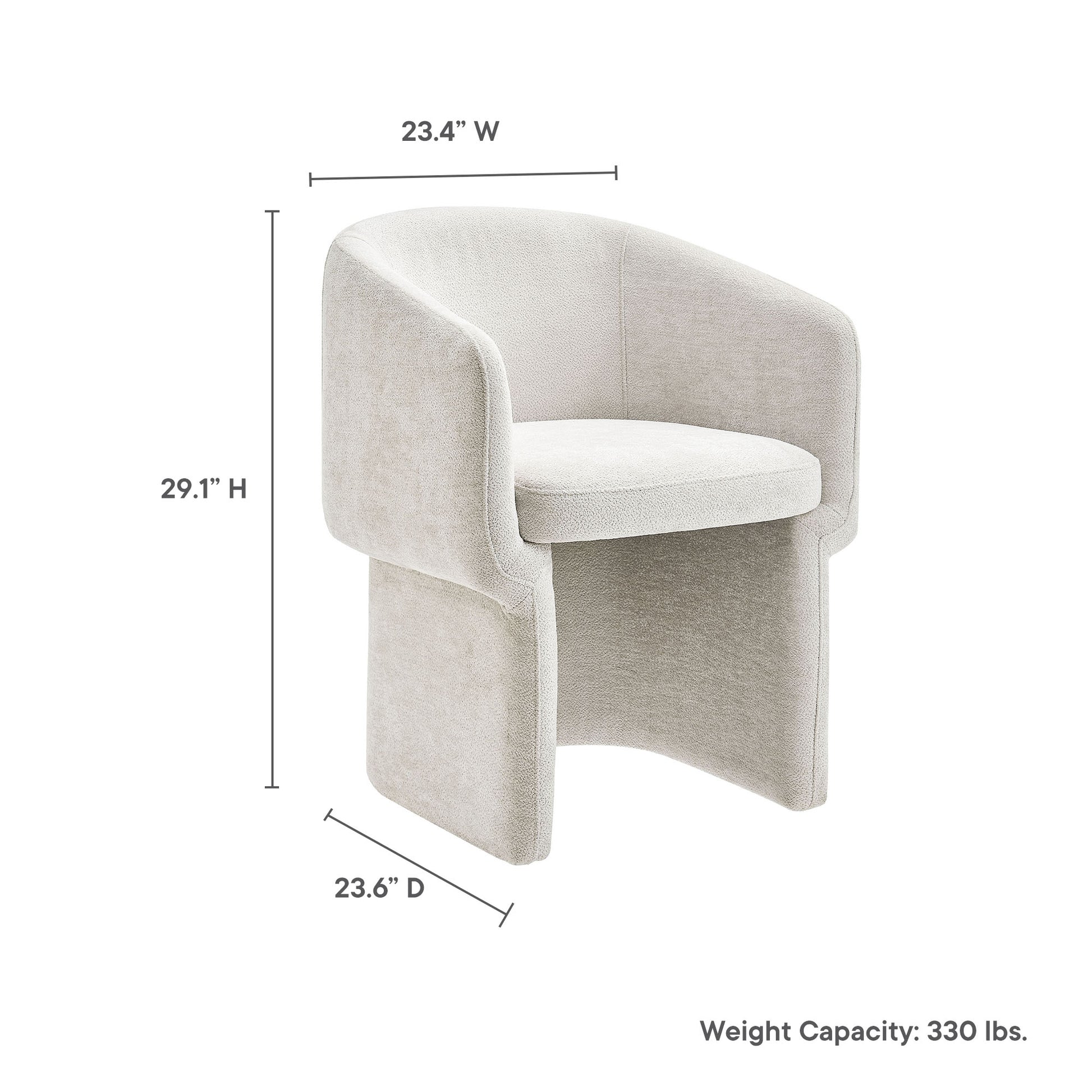 Verity Chenille Dining Armchair by Modway | Dining Chairs | Modishstore - 20