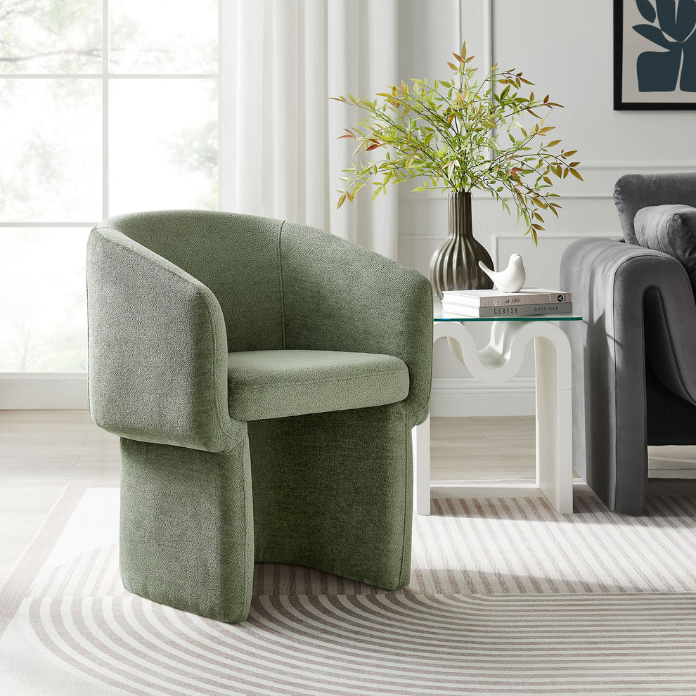 Verity Chenille Dining Armchair by Modway | Dining Chairs | Modishstore - 37