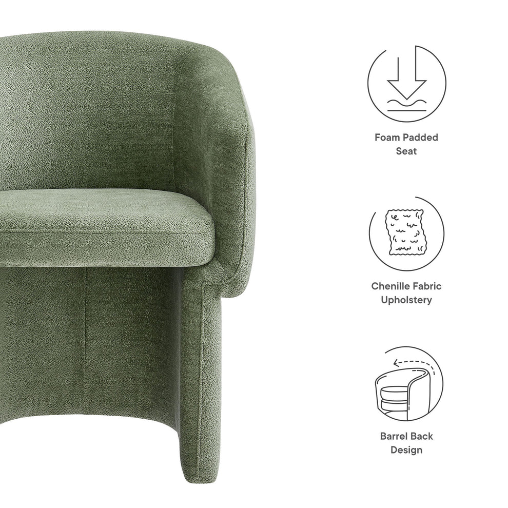 Verity Chenille Dining Armchair by Modway | Dining Chairs | Modishstore - 39