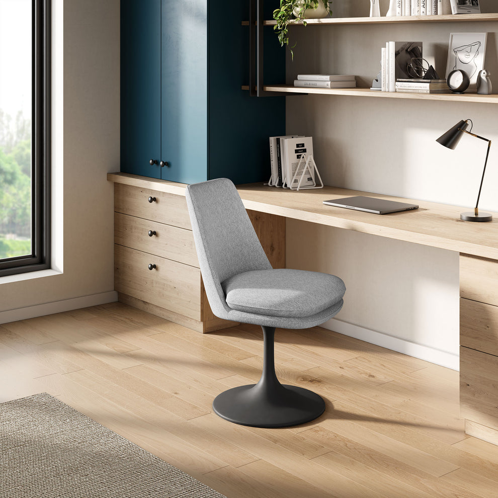 Lippa Swivel Dining Upholstered Side Chair by Modway | Dining Chairs | Modishstore - 1