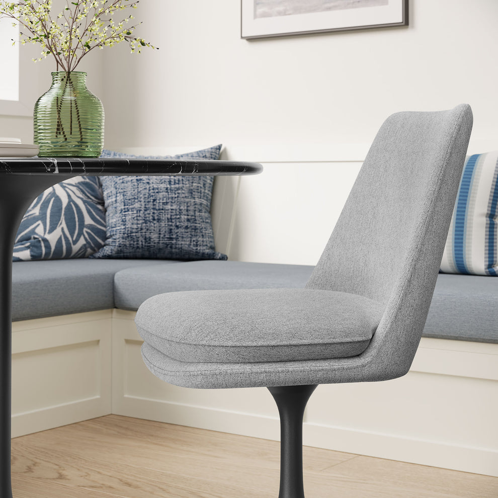 Lippa Swivel Dining Upholstered Side Chair by Modway | Dining Chairs | Modishstore - 7