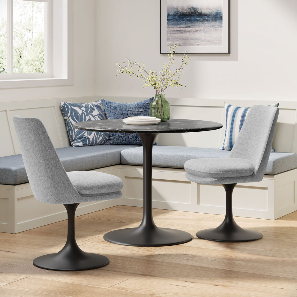 Lippa Swivel Dining Upholstered Side Chair by Modway | Dining Chairs | Modishstore - 8