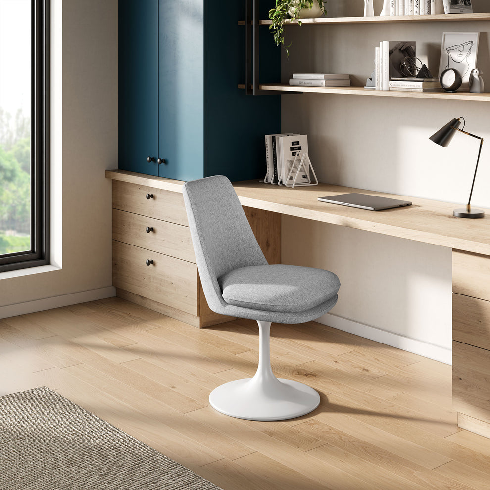 Lippa Swivel Dining Upholstered Side Chair by Modway | Dining Chairs | Modishstore - 16