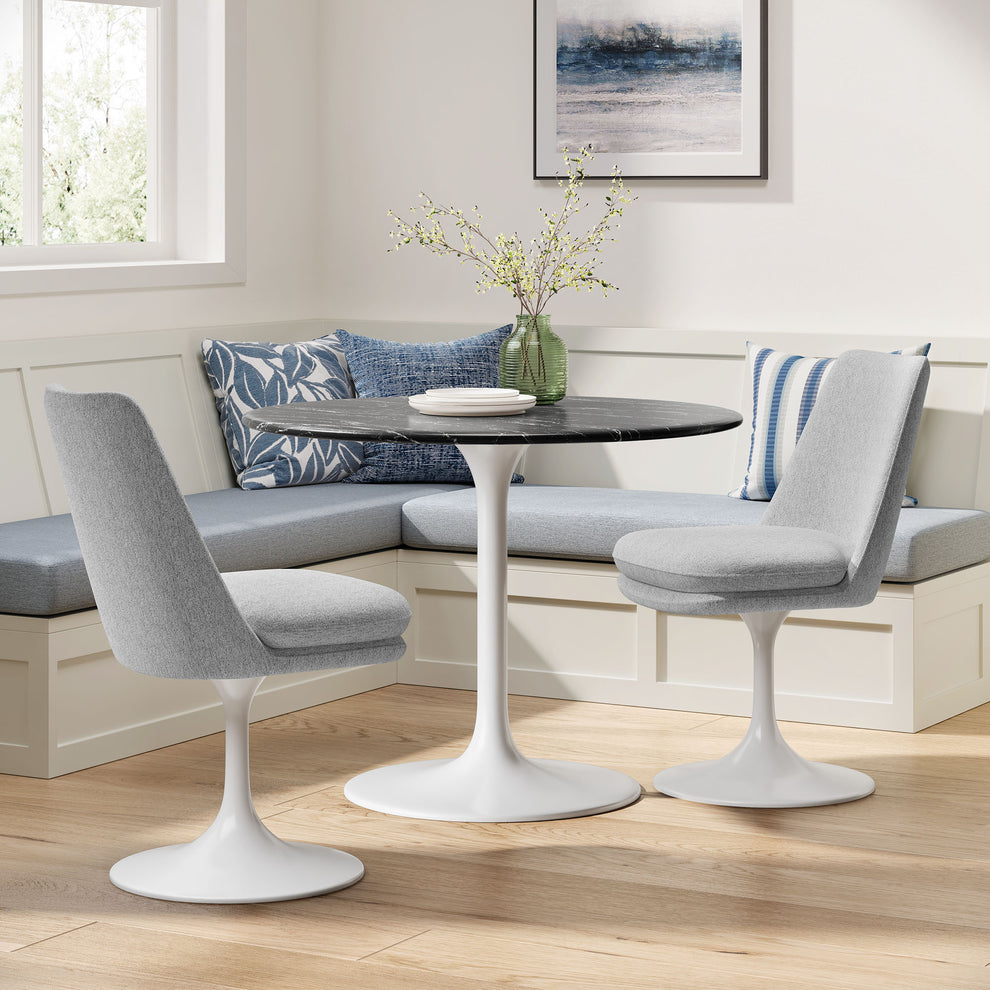 Lippa Swivel Dining Upholstered Side Chair by Modway | Dining Chairs | Modishstore - 18