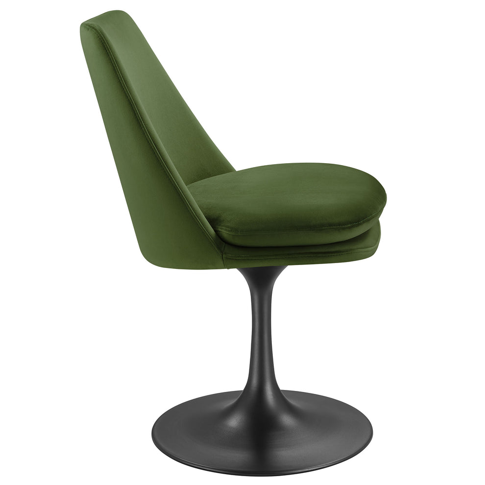 Lippa Swivel Dining Performance Velvet Side Chair by Modway | Dining Chairs | Modishstore - 3