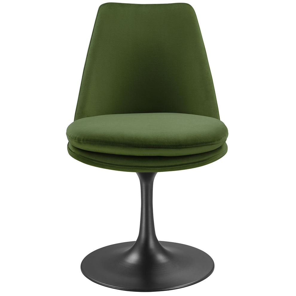 Lippa Swivel Dining Performance Velvet Side Chair by Modway | Dining Chairs | Modishstore - 5
