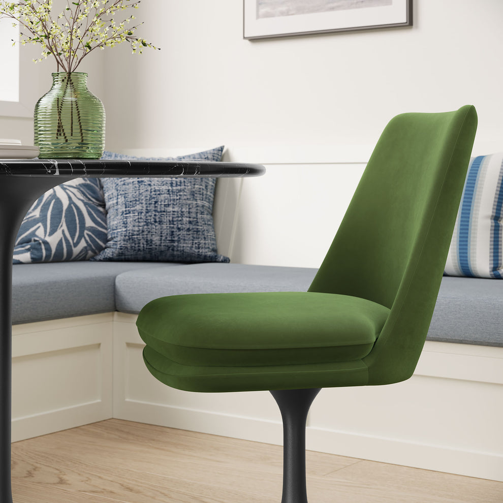 Lippa Swivel Dining Performance Velvet Side Chair by Modway | Dining Chairs | Modishstore - 7