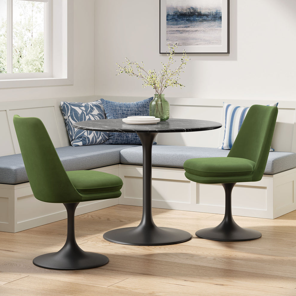 Lippa Swivel Dining Performance Velvet Side Chair by Modway | Dining Chairs | Modishstore - 8