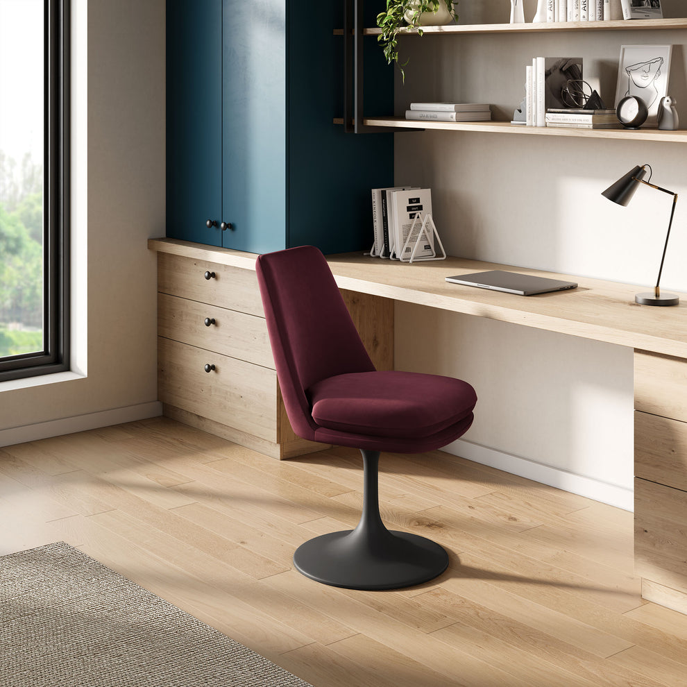 Lippa Swivel Dining Performance Velvet Side Chair by Modway | Dining Chairs | Modishstore - 16