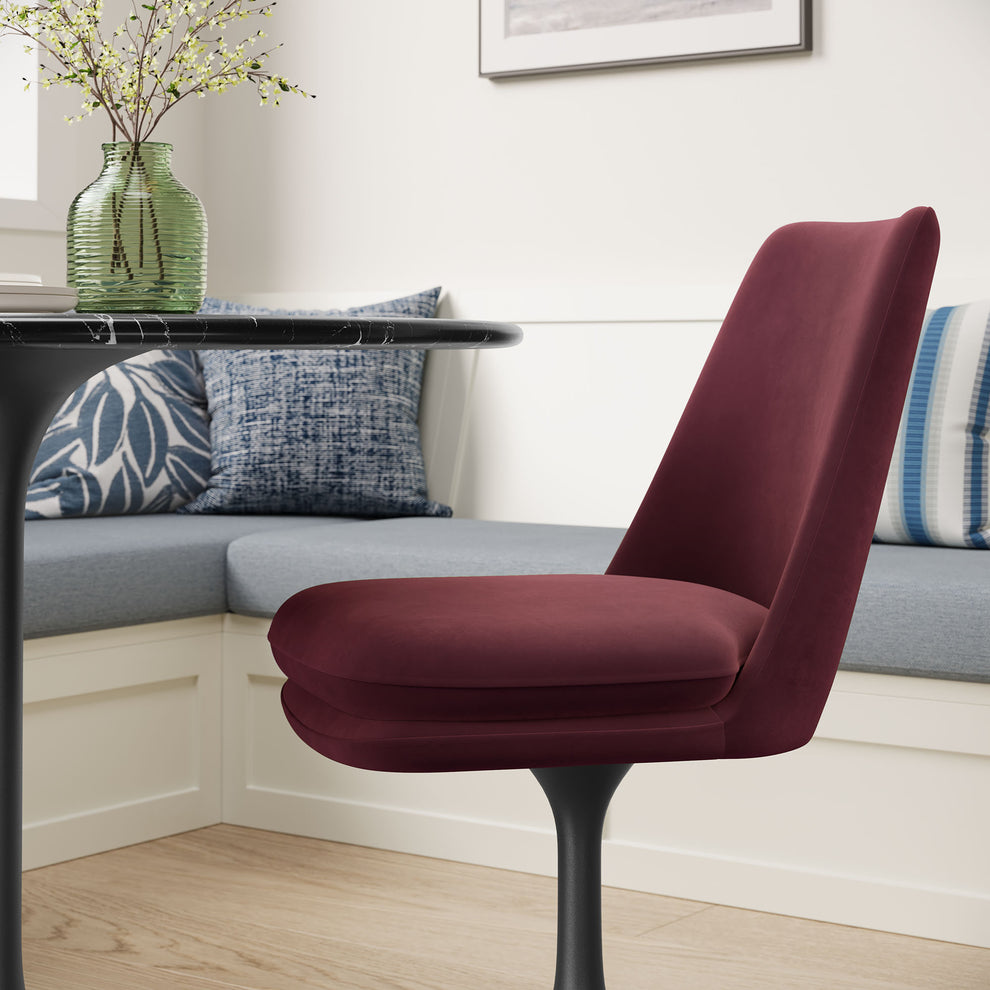 Lippa Swivel Dining Performance Velvet Side Chair by Modway | Dining Chairs | Modishstore - 17