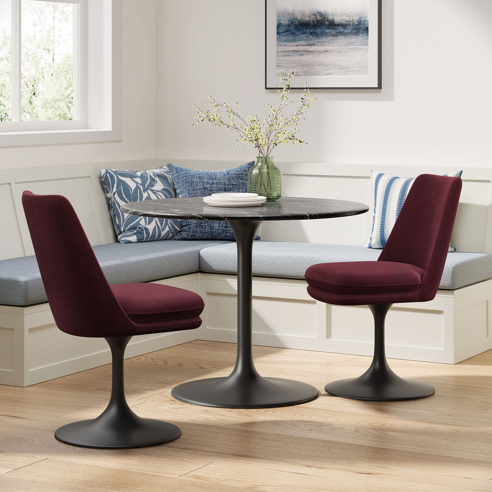 Lippa Swivel Dining Performance Velvet Side Chair by Modway | Dining Chairs | Modishstore - 18